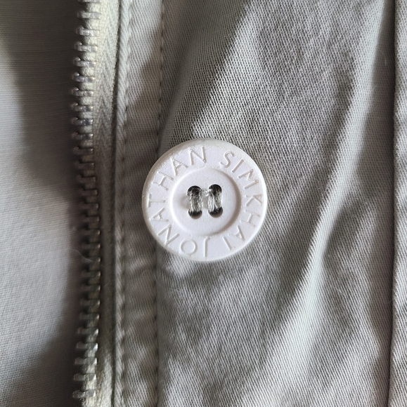 Jonathan Simkhai Maggie Twill Jacket, Size 6, Sage, NWT - Picture 11 of 16